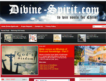 Tablet Screenshot of divine-spirit.com